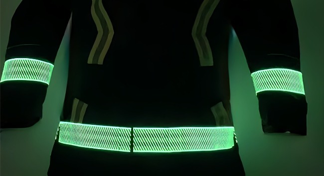 firefighting suit with Phosphorescence or Photoluminescence highly visibility